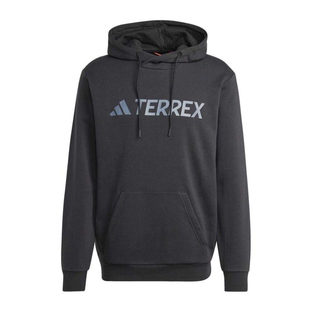 Adidas Mens Terrex Multi Large Logo Cotton Blend Hoodie / Black